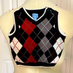 Boys 3-6 months Argyle sweater vest by The Children’s Place.